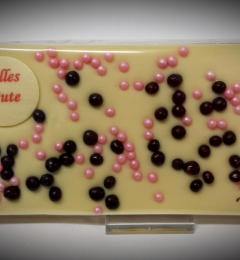 Grußtafel Alles Gute Weiße Schokolade