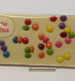 Grußtafel Für Dich Weiße Schokolade